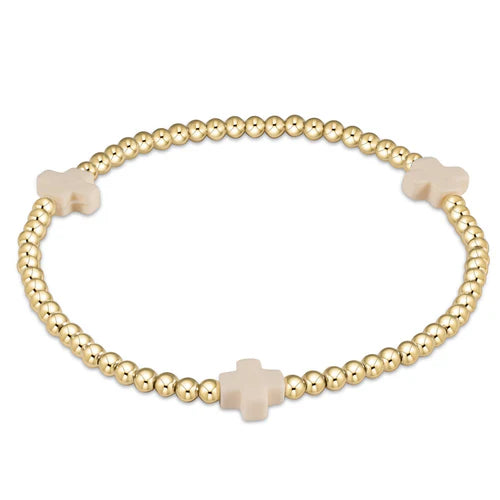 Signature Cross Gold Bracelet - Egirl