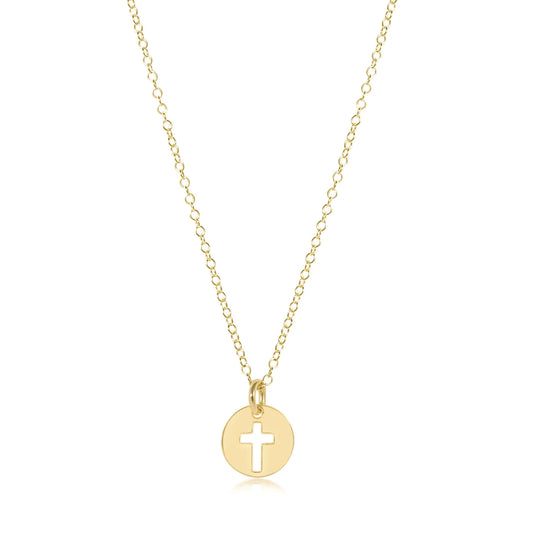 16" Small Blessed Disc Necklace