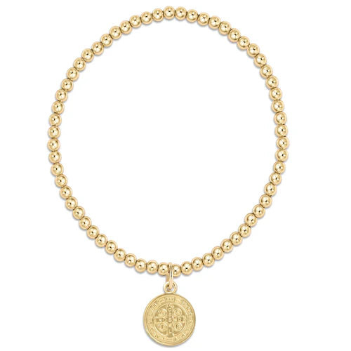 Classic Blessing Gold Disc Bracelet - 3mm