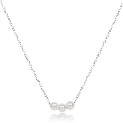 16" Sterling Silver Joy Pearl Necklace