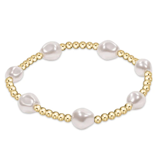Enewton Extends Admire Gold Bead Bracelet - Pearl