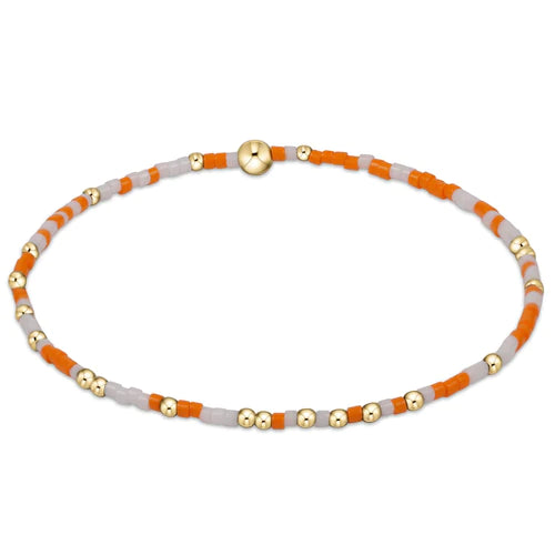 Hope Unwritten Bracelet - Orange/White