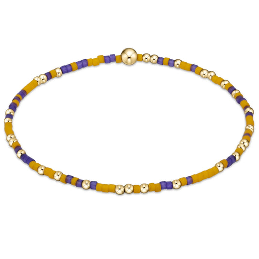 Hope Unwritten Bracelet - Purple & Yellow