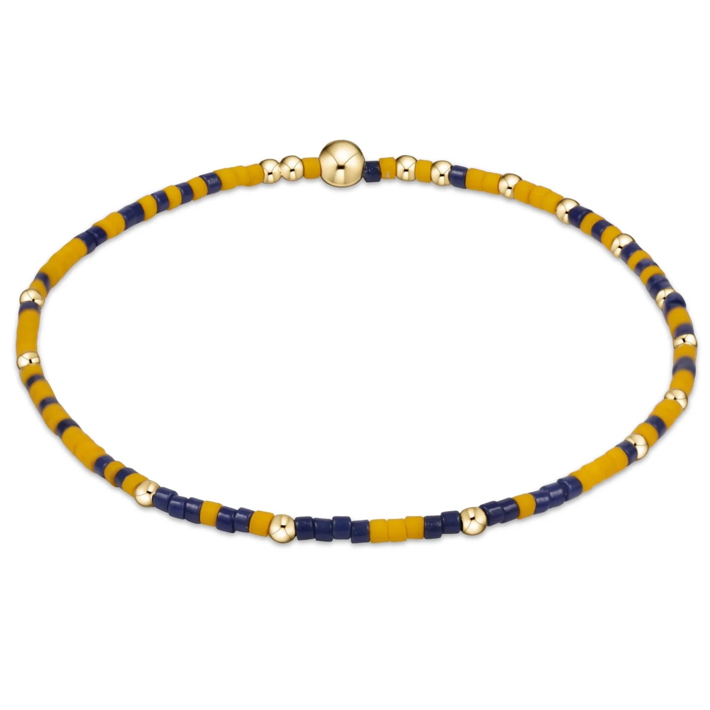 Hope Unwritten Bracelet - Navy & Yellow