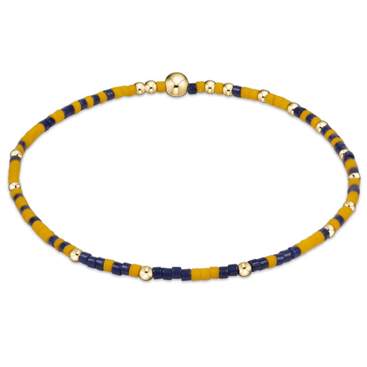 Hope Unwritten Bracelet - Navy & Yellow