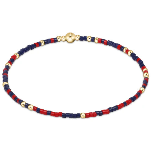 Hope Unwritten Bracelet - Matte Navy/Bright Red