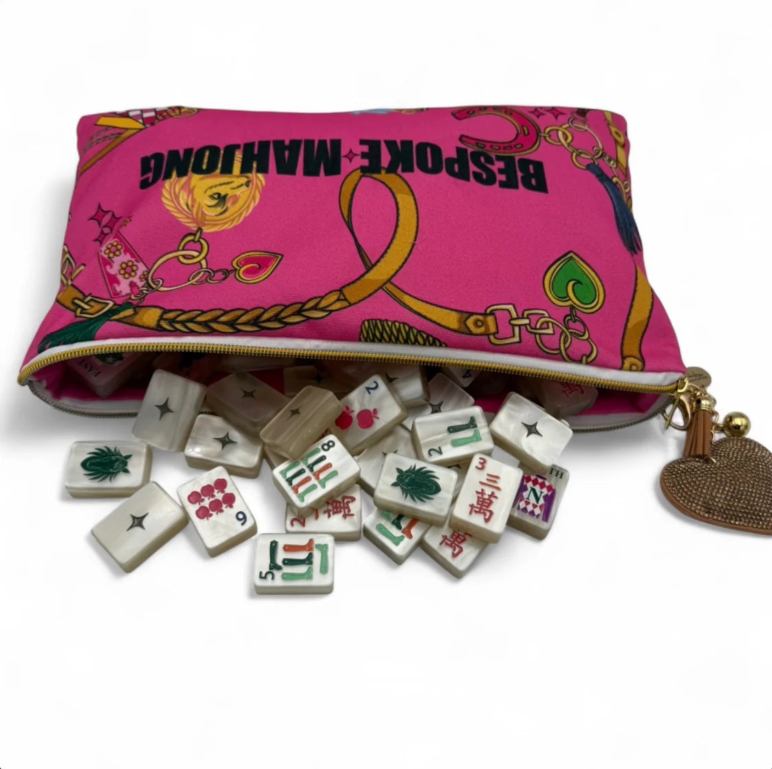 Year of the Horse Mahjong Tiles - Pearl Cream