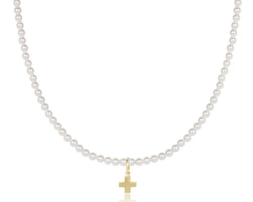 Signature Cross Pearl Choker