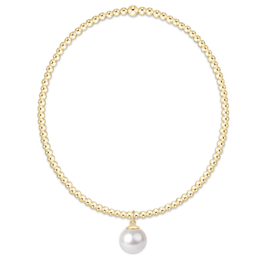 Classic Gold Bead Bracelet- Pearl BallCharm Bracelet