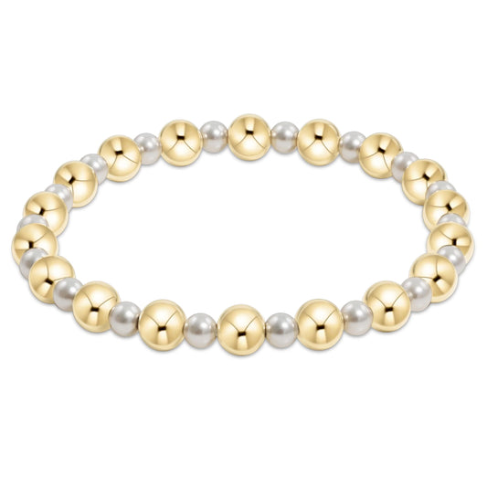 Pearl Grateful Bead Bracelet - Extends