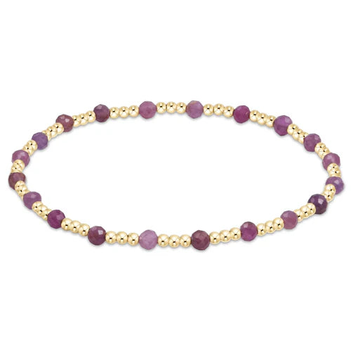 Gold Sincerity Bead Bracelet - Gemstone