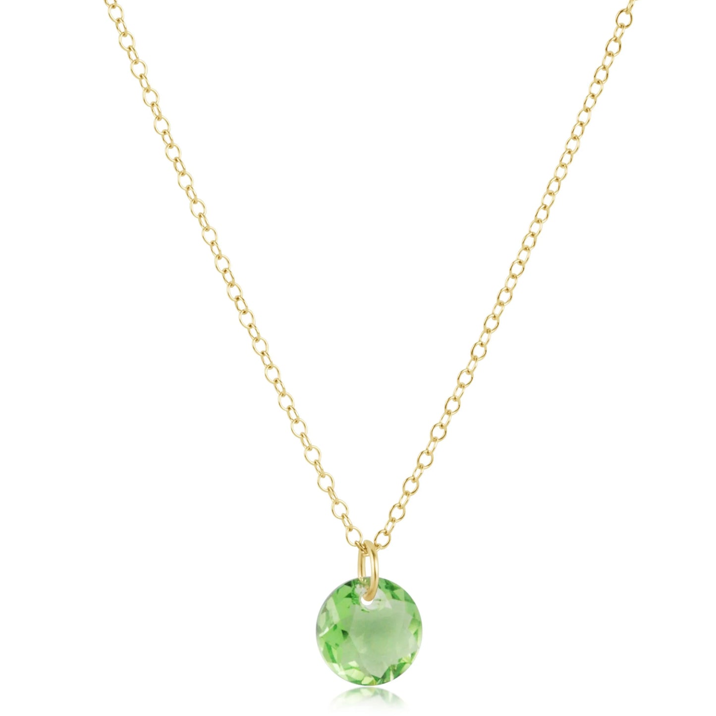 16" Reflection Charm Gold Necklace