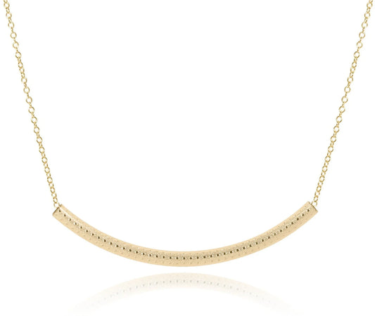 16" Bliss Bar Textured Necklace