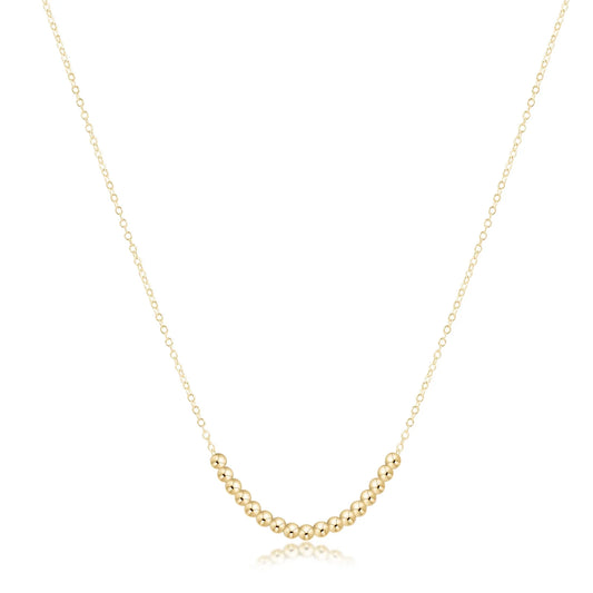 16" Classic Beaded Bliss Gold Necklace
