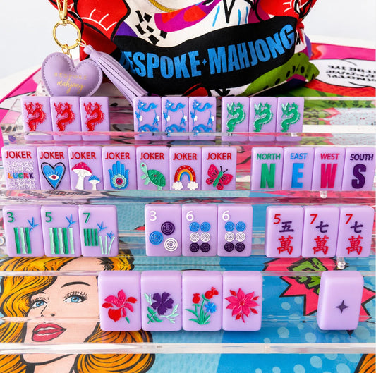 Lucky Charms Mahjong Tiles - French Lavender