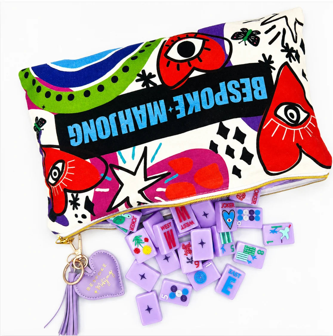 Lucky Charms Mahjong Tiles - French Lavender