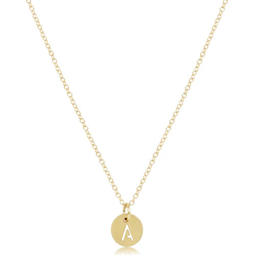 16" Gold Initial Necklace