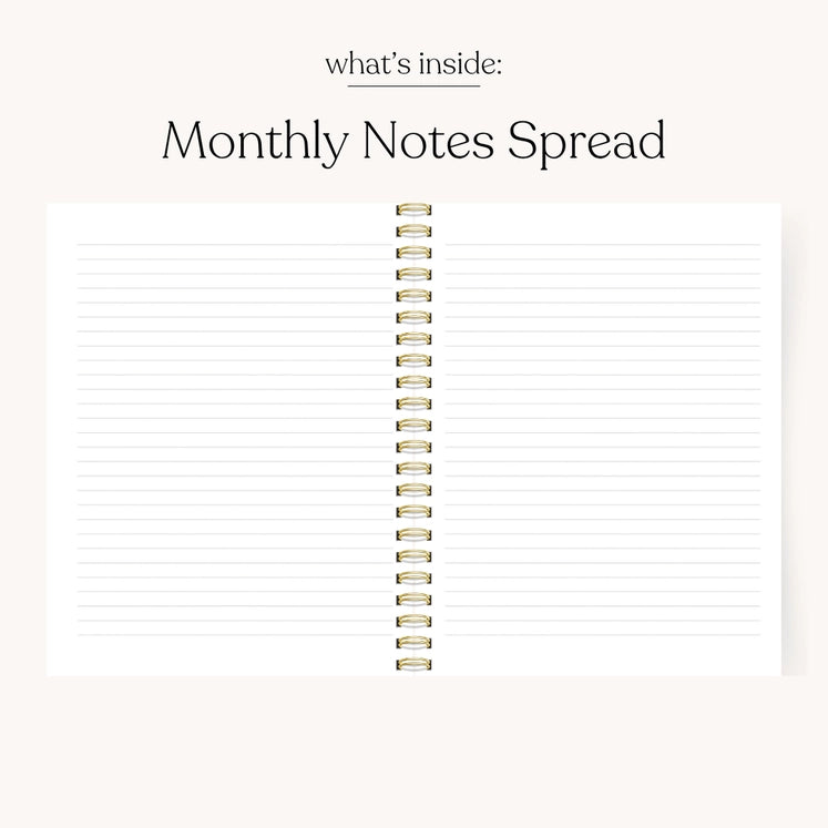 Green Gingham Undated Planner