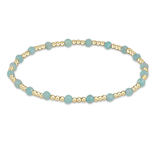 Gold Sincerity Bead Bracelet - Gemstone