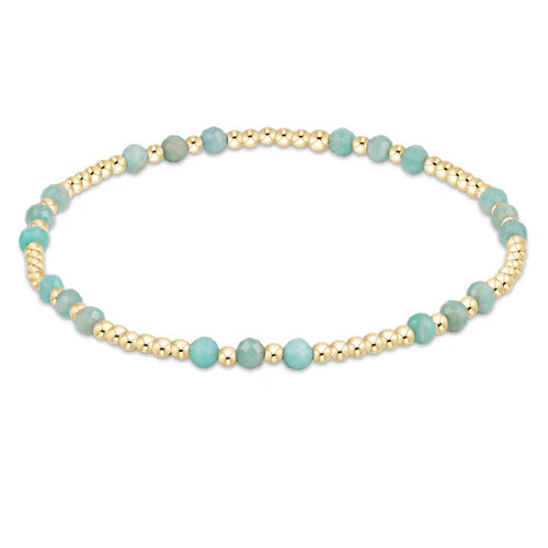 Gold Joy Bead Bracelet - Gemstone