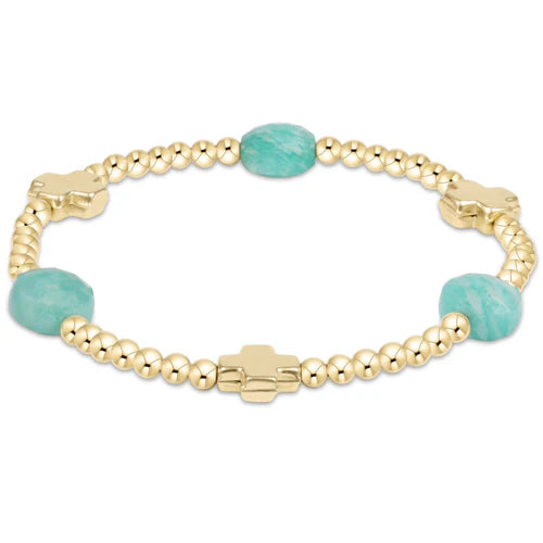 Signature Cross Admire Gold Bracelet - Gemstone
