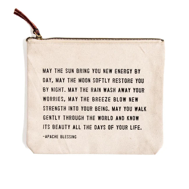 Canvas Zip Bag - Tan