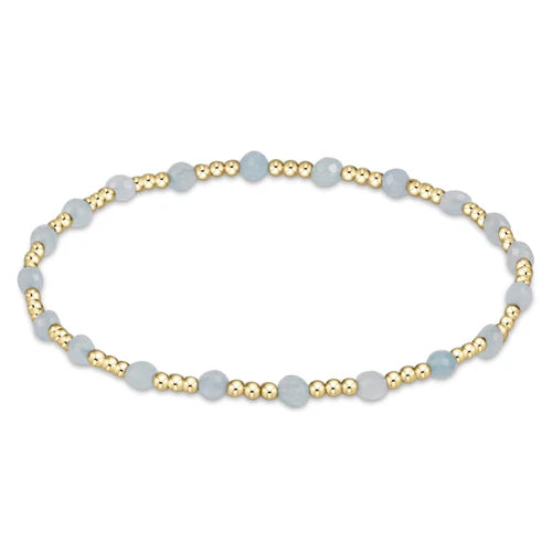 Gold Sincerity Bead Bracelet - Gemstone