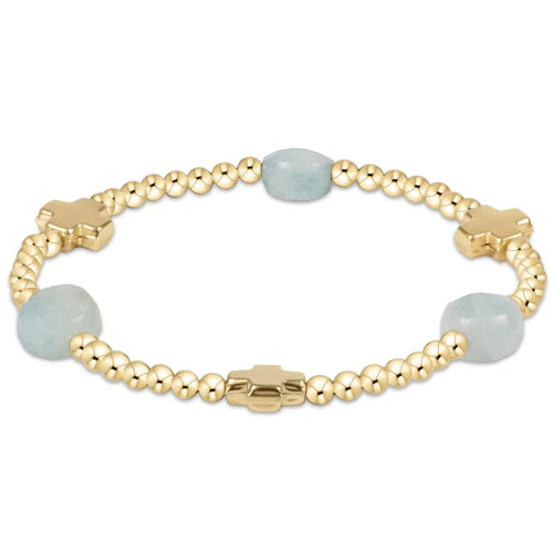Signature Cross Admire Gold Bracelet - Gemstone