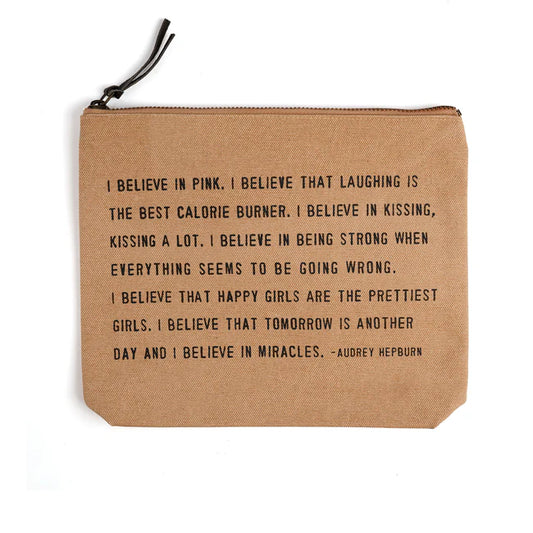 Canvas Zip Bag - Blush