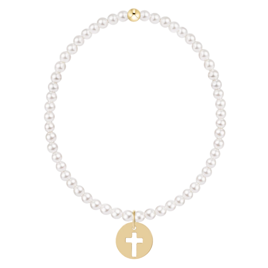 Classic Pearl Blessed Charm Bracelet - 3mm