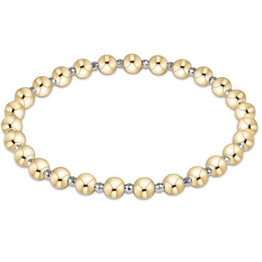 Bright Silver Faceted Hematite Grateful Bracelet