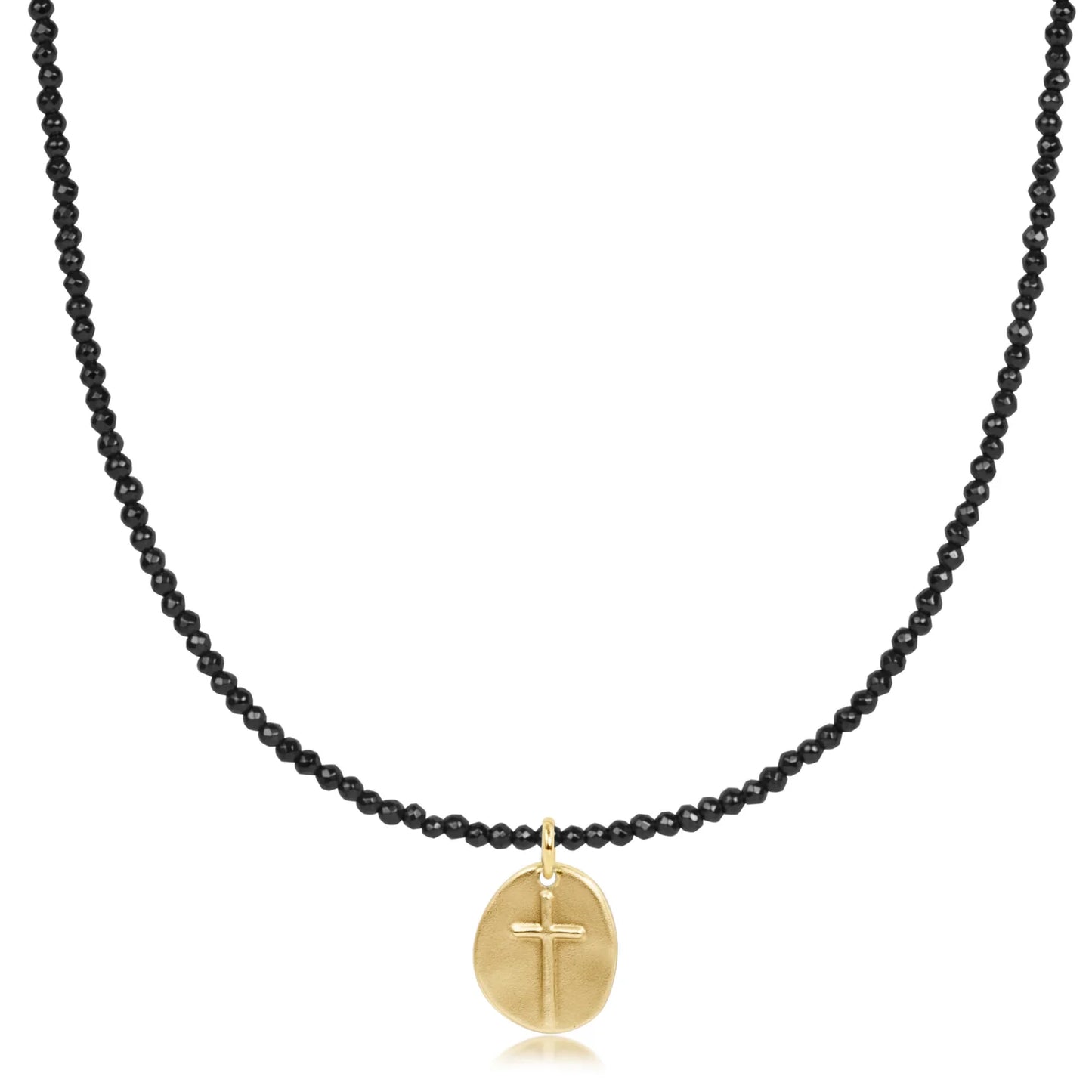 Faceted Hematite 2mm Inspire Charm Choker