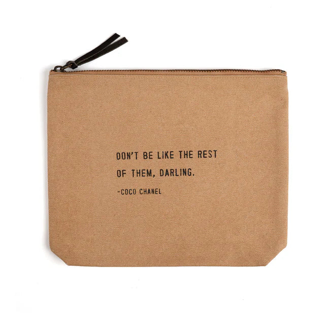 Canvas Zip Bag - Blush