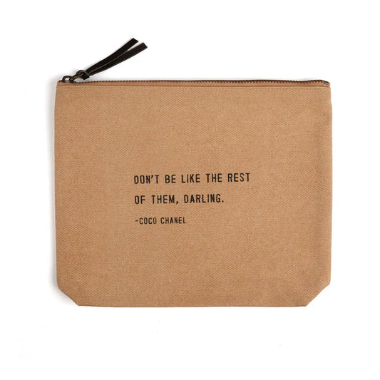 Canvas Zip Bag - Blush