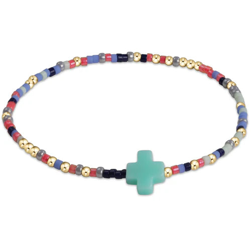 Hope Unwritten Signature Cross Bracelet - Egirl