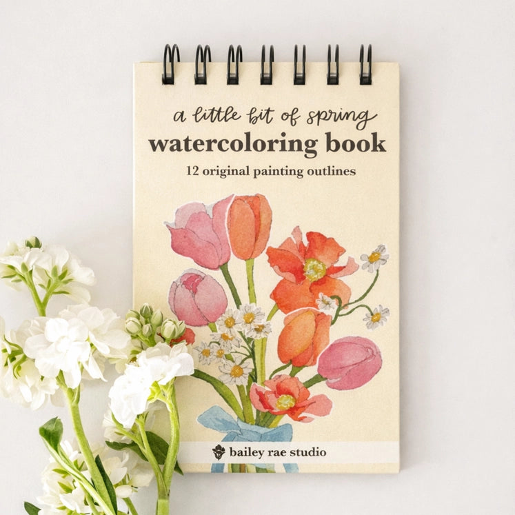 A Little Bit of Spring - Mini Watercoloring Book