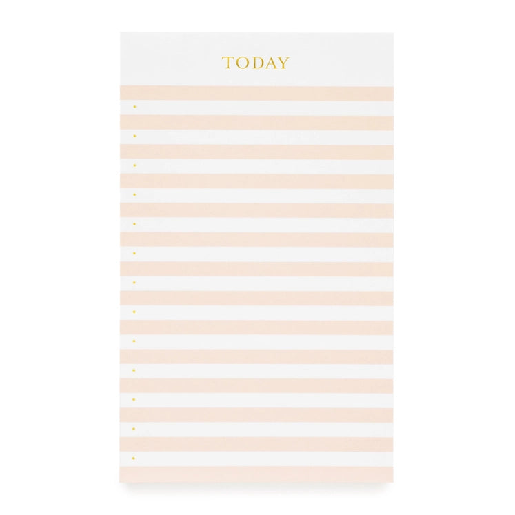 Pink Striped Today Notepad