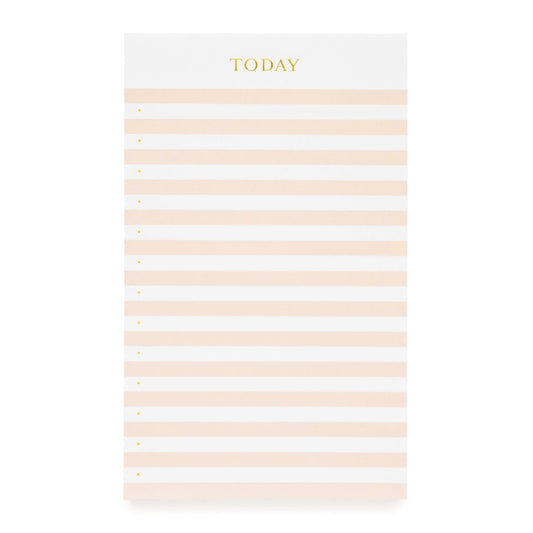 Pink Striped Today Notepad