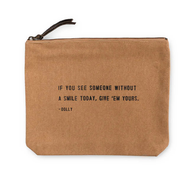 Canvas Zip Bag - Blush