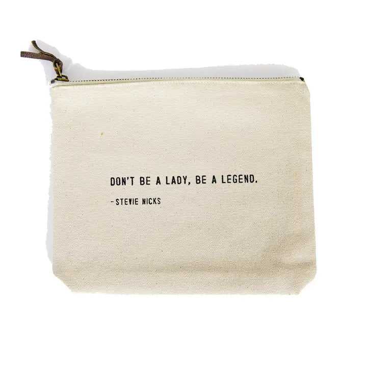 Canvas Zip Bag - Tan