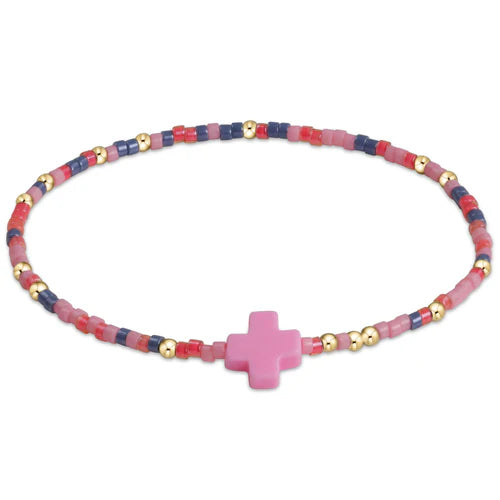 Hope Unwritten Signature Cross Bracelet - Egirl