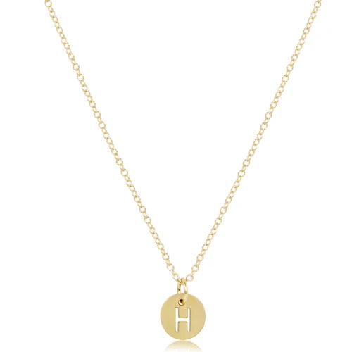 16" Gold Initial Necklace