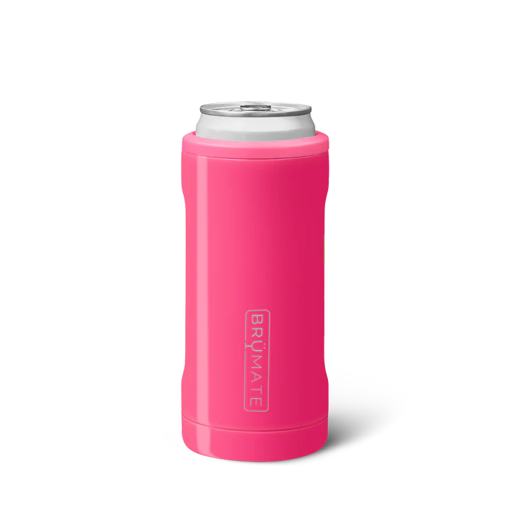 Hopsulator Slim Can Cooler (12oz Slim Cans) - Neon Pink