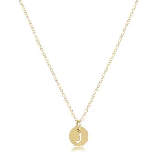 16" Gold Initial Necklace