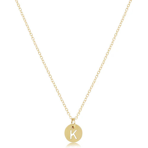 16" Gold Initial Necklace