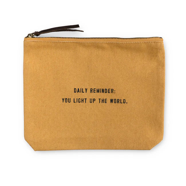 Canvas Zip Bag - Sunflower