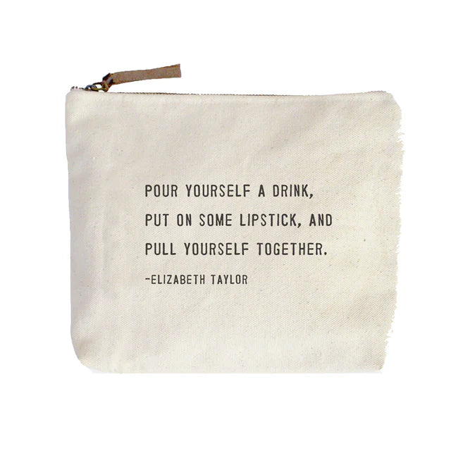 Canvas Zip Bag - Tan