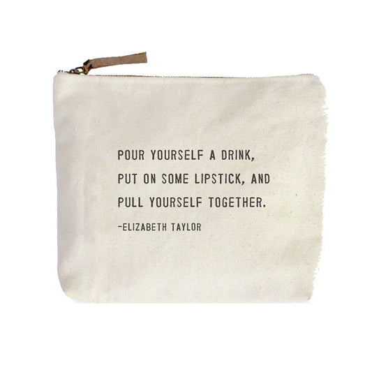 Canvas Zip Bag - Tan