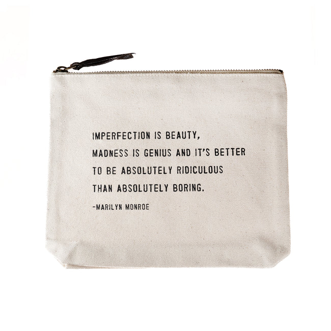 Canvas Zip Bag - Tan