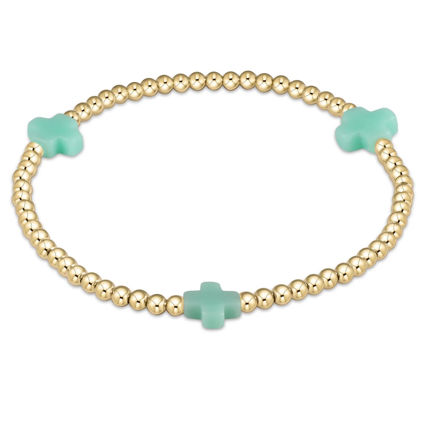 Signature Cross 3mm Bead Bracelet - Egirl